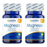 2 Frascos Magnesio Quelado 500mg 60 Comprimidos - Suplalim