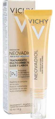 Creme Antienvelhecimento Para Olhos E Lábios Vichy Neovadiol 15ml Hora De Aplicação Dia/noite Tipo De Pele Todos Os Tipos De Pele