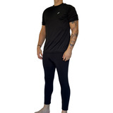 Conjunto Deportivo Remera Poliester Y Calza Larga Hombre