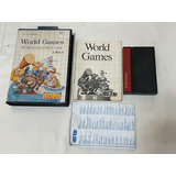 Master System : World Games Tectoy Completo Caixa E Manual