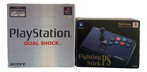 Playstation 1 Fat + Controle Arcarde + Jogos Original Serial Batendo