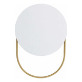 Espelho Funcional Pratic Circle Dourado 70x50cm Redondo E2g