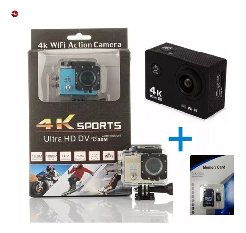 Camara Deportiva Sport 4k Ultra Hd Wifi Hdmi Sumergible 30mt