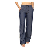 Calça Pantalona Feminina Cintura Alta Confortável Ref.15619