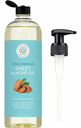 Aceite De Almendras Dulces Para El Cabello Y La Piel, 100% P