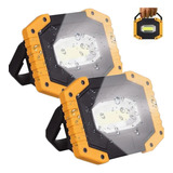 2 Piezas Led Cob Linterna Luz De Trabajo, 30w 2000lm Lámpara