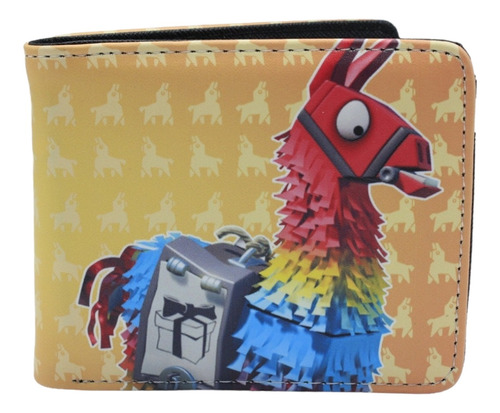 Cartera Amarilla De Llama Fortnite - Gamer - Videojuegos