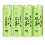 Genyestar Bateria Aa Recargable Nimh 1.2 V Doble A 1000 Mah,