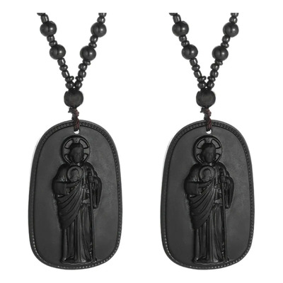 Collar Rosario Dije San Judas Tadeo Santa Juda Tardios 2pcs | Meses sin interés