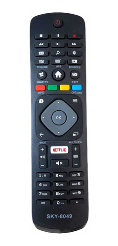 Controle Remoto Compatível Philips Tv 49pug7100/49pug7100/78