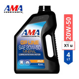 Aceite Lubricante Motor Ama Mineral 20w50 4l
