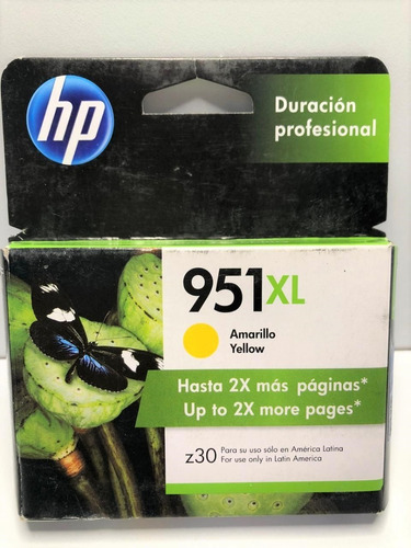 Cartucho Original Hp 951xl Yellow Cn048al Facturado