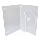 12 Estojo Duplo Capa Dvd Box Case Transparente Grosso 14 Mm
