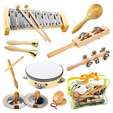 Paquete De 12 Instrumentos Musicales Niños, Juego De I...