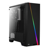 Armário Aerocool Cylon Rgb Black Gamer Com Janela Atx