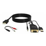 Foinnex Vga A Hdmi Adaptador /converter Cable Con Audio 1080