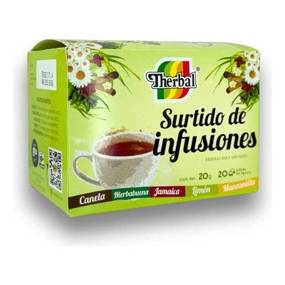 Therbal Infusiones Saquitos 20g 20 Unidades Alivia Molestias | MercadoLibre