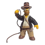 Homer Simpson Parodia Indiana Jones Figura Resina 14cm 