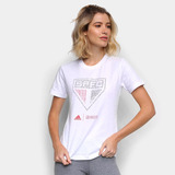 Camiseta Paixão Tricolor Spfc Feminina - Ey2024