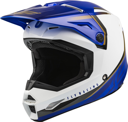 Casco Fly Racing Niño Kinetic Vision Blanco/azul