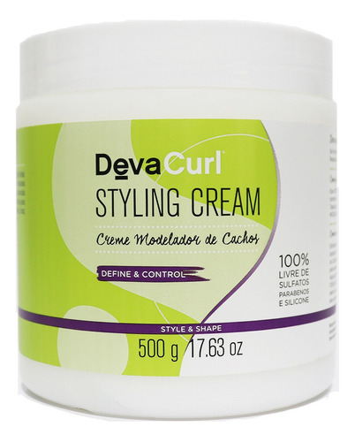 Deva Curl Creme De Pentear Cachos Styling Cream 500g