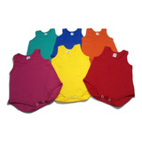 4 Pack Pañaleros Tipo Camiseta Colores Fuertes 100% Algodón 