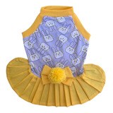 Roupas Cães Cachorro Lolô - Fêmea- Coelhinho Amarelo - Pet 