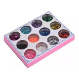 Pack De 12 Frasquitos De Glitter Para Resina Epoxica