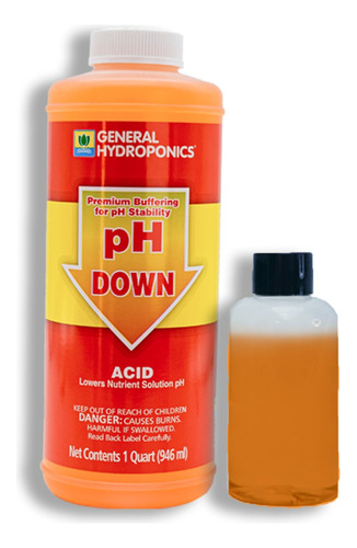 General Hydroponics Ph Down 120 Ml Regulador De Ph Acid