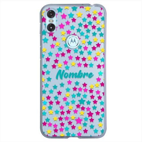 Funda Para Motorola Estrellas Personalizada Nombre