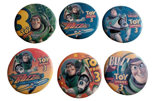 Botones Prendedores Toy Story 3 Año 2010 Diferentes 