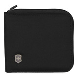 Cartera Victorinox Ta 5.0 De Nailon Negro Con Cremallera Y Doble Pliegue Con Rfid