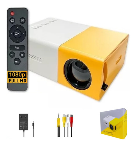 Mini Proyector Led Portátil De 1080p, 400, 600 Lúmenes