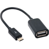 Cable Adaptador Otg Usb Hembra A Micro Usb Tablet Celular Color Negro