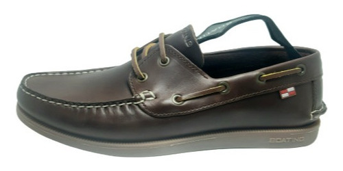 Nautico Boating Hombre New Harbour Marrón Zapato Mocasin 