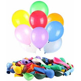 Bolsa 100 Globos Látex Colores Surtidos R9