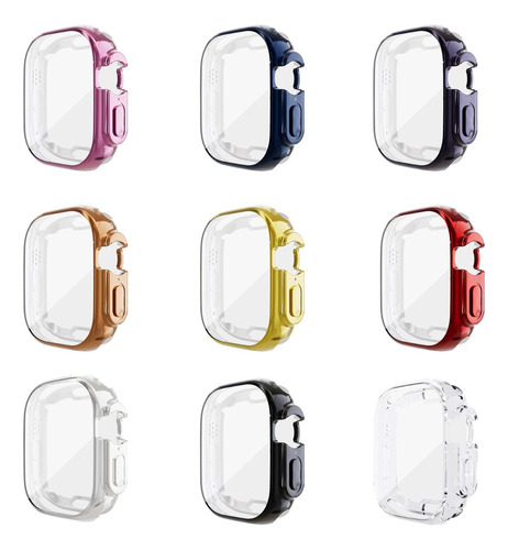 Funda Suave De Tpu Para Apple Watch Ultra De 49 Mm, 9 Unidad