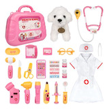 Meland Toy Doctor Kit Para Niñas - Juega De Veterinarios Par