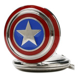 Reloj De Bolsillo Capitán América/ Kiwii Regalos