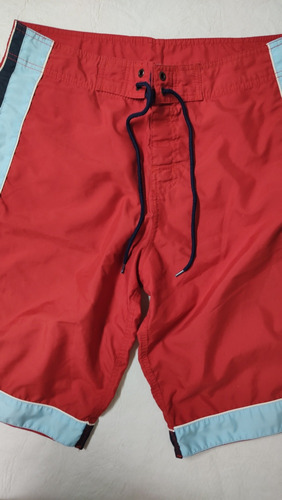 Bermuda Levis Roja Traje De Baño Talle M