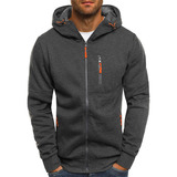 Chaqueta Capucha Deportiva Fitness Casual Sudadera Cardigan