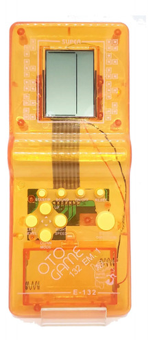 Mini Game Tetris Retro 132 Em 1 Laranja S Repeticao Classico