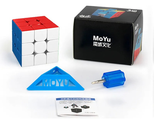 Cubo Mágico Moyu Meilong 3x3 Magnético 3m Speedcube Velocida Cor Da Estrutura Colorido