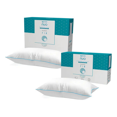 Set Sognare Nuo 1 Almohada King Size + 1 Estándar Semi Firme Color Blanco | Meses sin interés