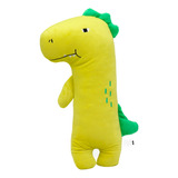 Peluche Almohada Dinosaurio Amarillo Broche Cinturon Automov