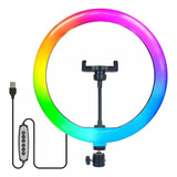 Aro Luz Led Rgb Grande De 26cm Profesional Fotografía Videos