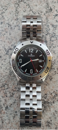 Relógio Champion Ca 30203, Em Aço 