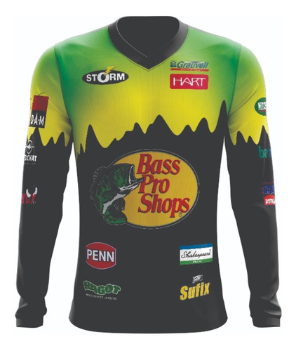 Jersey De Pesca Deportiva Manga Larga Verde Montaña