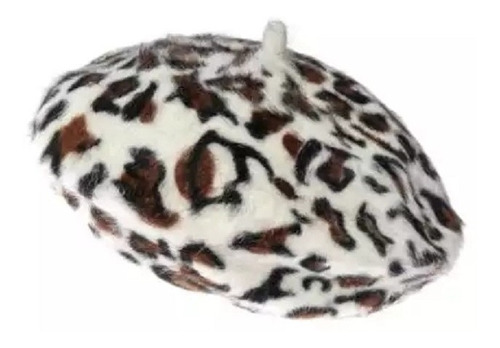 Boina Animal Print Gorra Moda Otoño Sombrero Suave Leopardo 