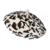 Boina Animal Print Gorra Moda Otoño Sombrero Suave Leopardo 